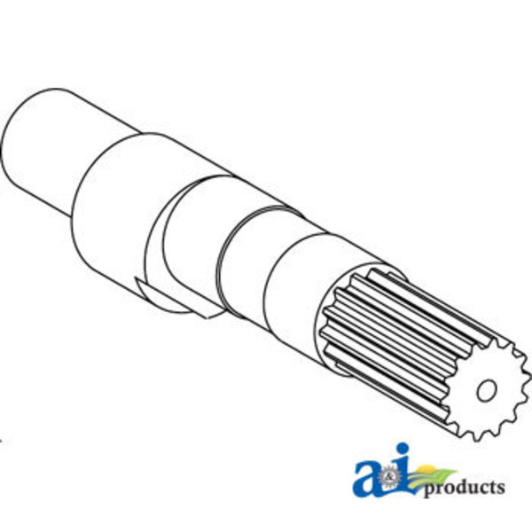 A & I Products Hydraulic Pump Shaft (40 cm 3) 8" x2.5" x2.5" A-R79150